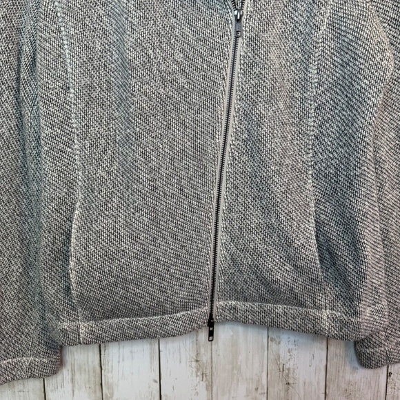 Eileen Fisher Ash Organic Cotton Twisted Terry Moto Jacket Womens XL Minimalist - Picture 7 of 16